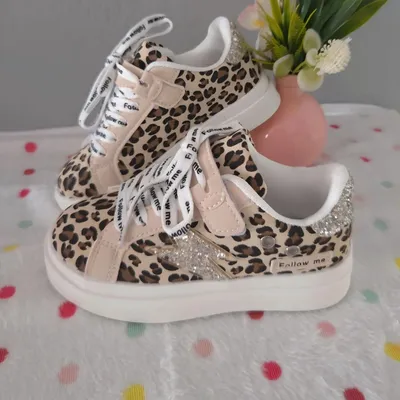 Baskets léopard taille 28